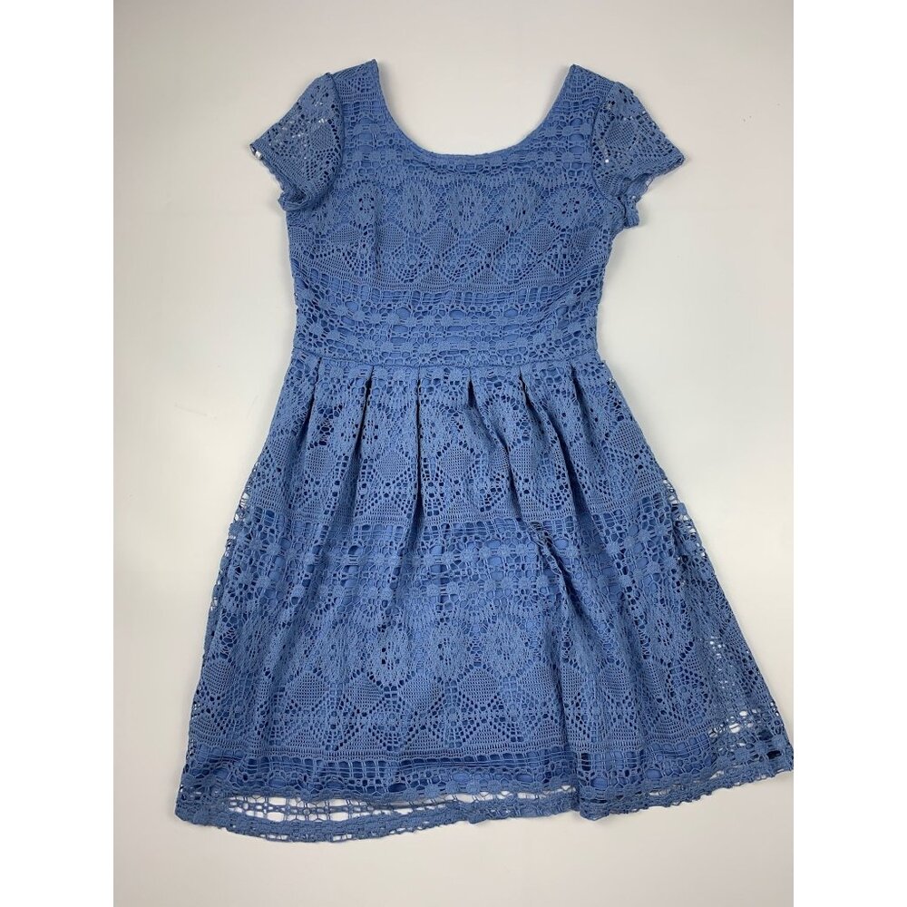 Madison Leigh Blue Lace Dress